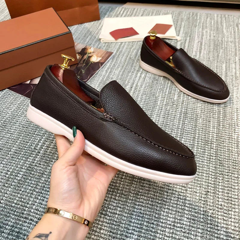 Mocassino uomo in ecopelle bordeaux