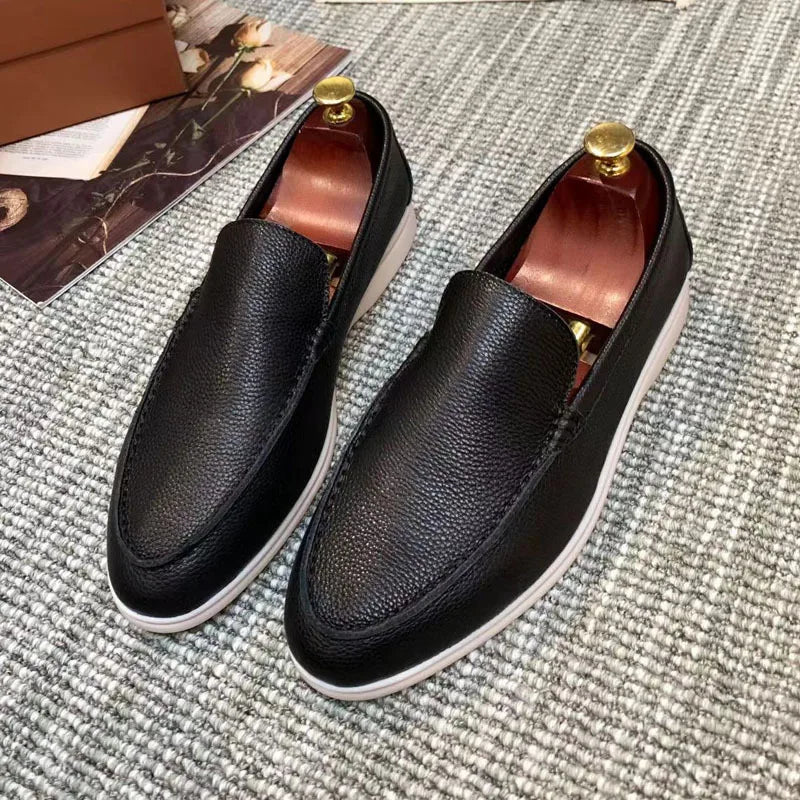 Mocassino uomo in ecopelle nero