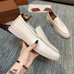 Mocassino uomo marrone chiaro slip-on, suola comfort, Beige
