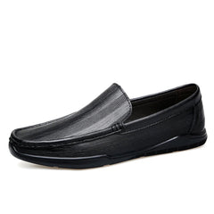 Mocassino Uomo in Pelle Liscia Slip-on Classico, Nero
