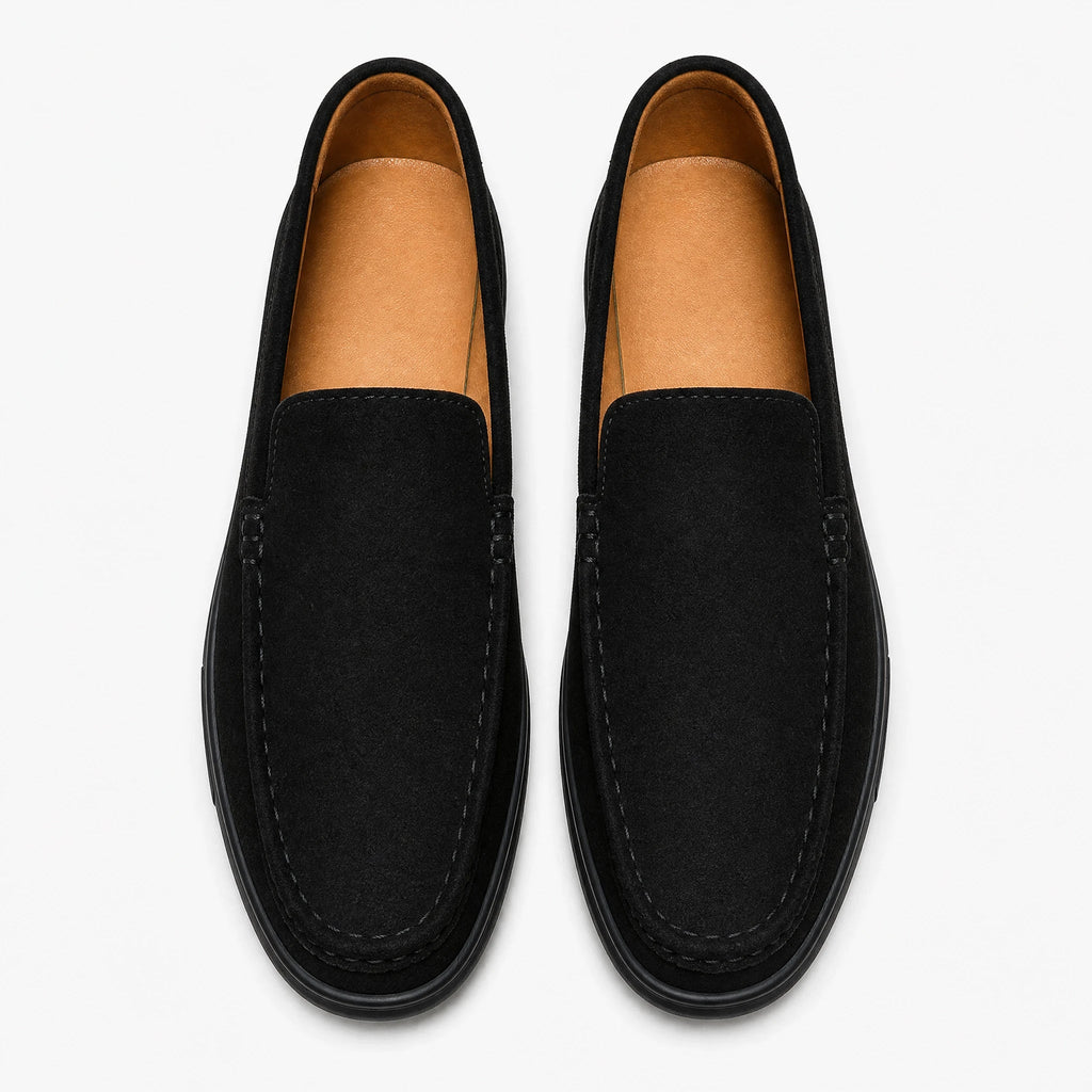 Mocassino uomo suola tassellata, colore nero