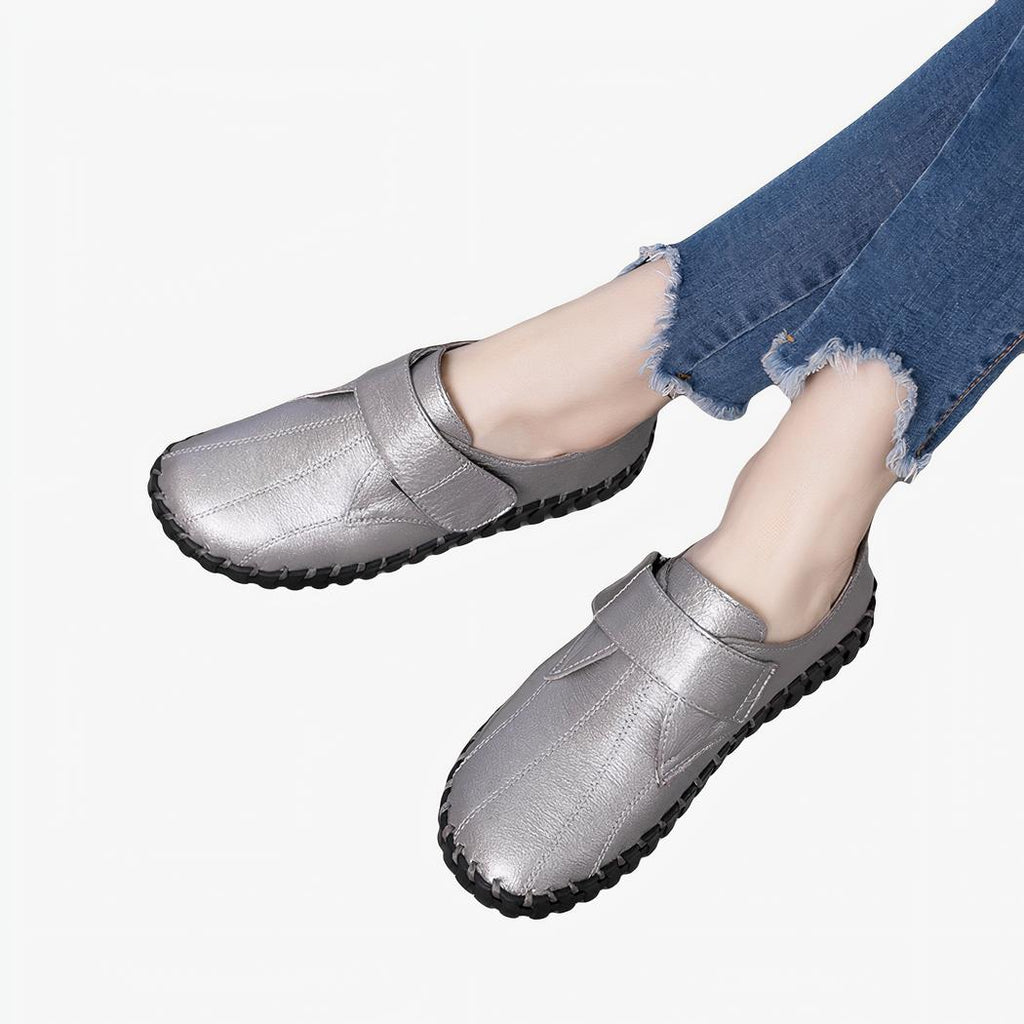 Mocassini ortopedici con velcro per donna
