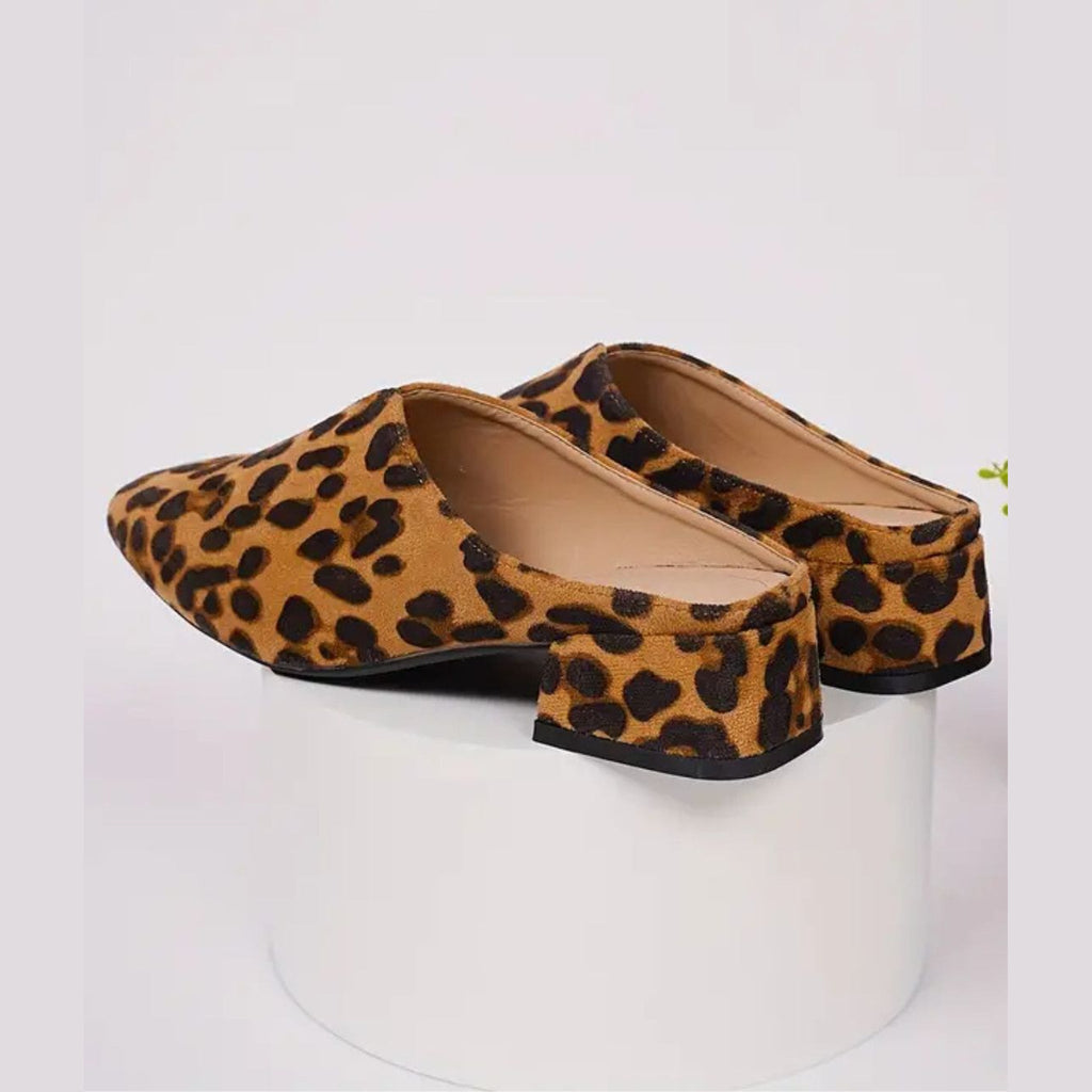 Mules leopardate donna, paio completo