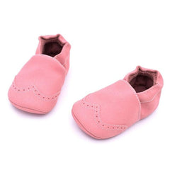 Piccolo mocassino in similpelle per neonato, Rosa