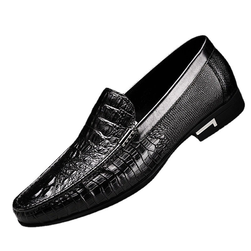 mocassino chic in pelle nera per uomo