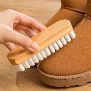 Spazzola di pulizia per scarpe in pelle scamosciata