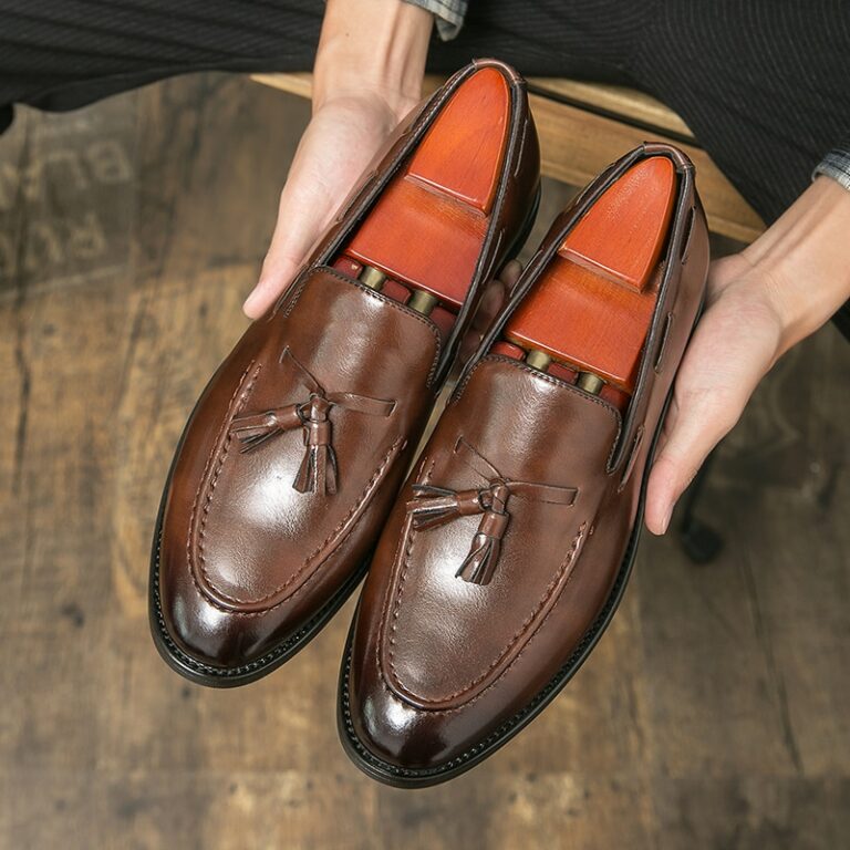 Mocassini Penny Per Uomo In Pelle Morbida - Slip-on Eleganti E Comfortevoli - Foto 10