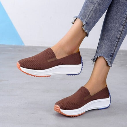 Mocassini Ortopedici In Mesh Traspirante Stile Sneaker