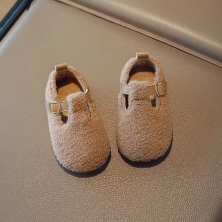 Mocassini in pelliccia sintetica per bambini